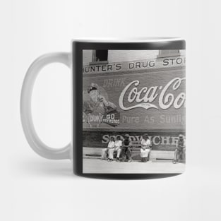 Soda Pop Billboard, 1939. Vintage Photo Mug